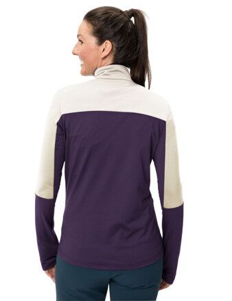 Vaude fleecový pulóver Livigno Halfzip II, dámsky, fialová