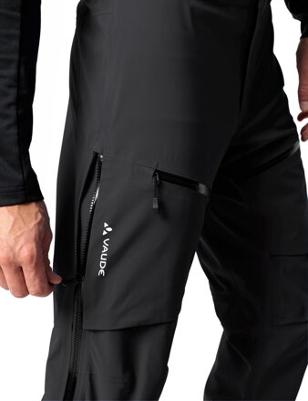 Vaude hardshell nohavice Monviso 3L, pánske, čierne