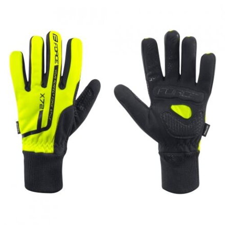 FORCE zimné rukavice X72 fluo FORCE zimné rukavice X72 fluo