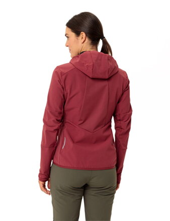 Vaude softshellová bunda Larice IV, dámska, červená (redeva)