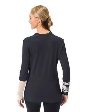Vaude termo triko Monviso Merino, dámske, black