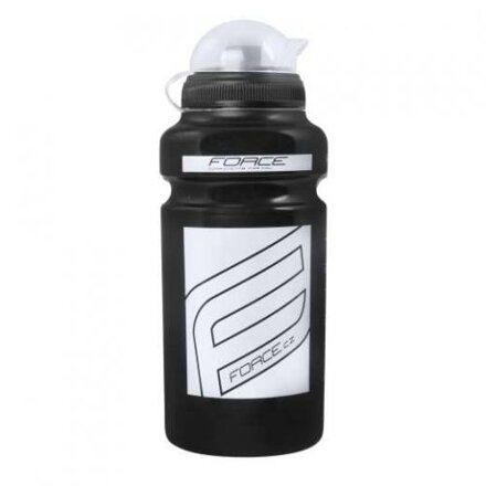 FORCE cyklofľaša "F", 0,5 l, čierno-biela potlač