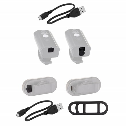 Force sada svetiel DIVER ARC USB predné+zadné