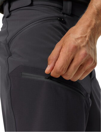 Vaude turistické nohavice Elope, pánske, phantom black