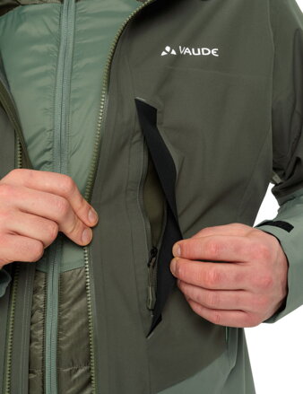 Vaude hardshell bunda Monviso 2,5L, dámska, zelená (kaki)