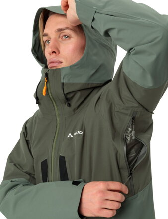 Vaude hardshell bunda Monviso 2,5L, dámska, zelená (kaki)