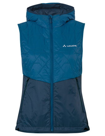 Vaude vesta s kapucňou Freney V, dámska, modrá (shore blue)