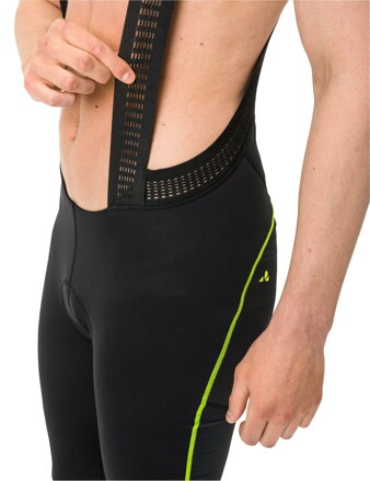 Vaude cyklistické nohavice Kuro Warm Bib, pánske, neon yellow