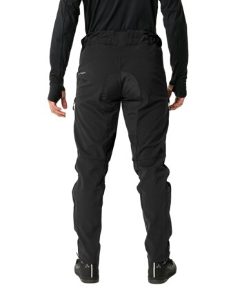 Vaude cyklistické nohavice Qimsa Softshell II, pánske, black/black