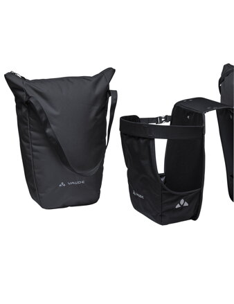 Vaude  dvojitá taška na nosič TwinShopper, black