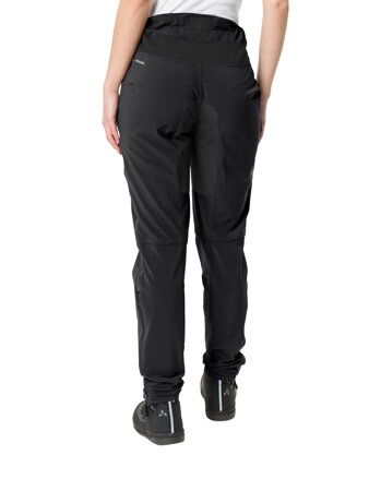 Vaude cyklistické nohavice Qimsa Softshell II, dámske, black/black