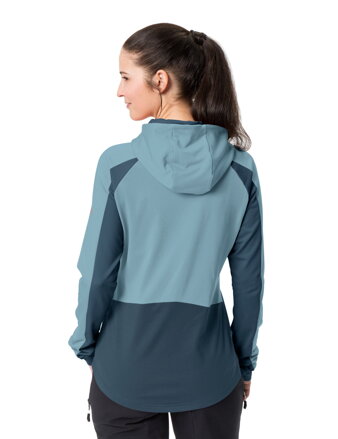 Vaude cyklistický dres Qimsa LS Shirt II, dámsky, dark sea