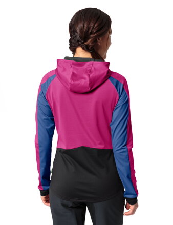 Vaude cyklistický dres Qimsa LS Shirt II, dámsky, rich pink