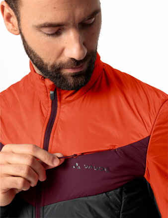 Vaude cyklistická bunda Kuro Insulation Jacket, pánska, glowing red