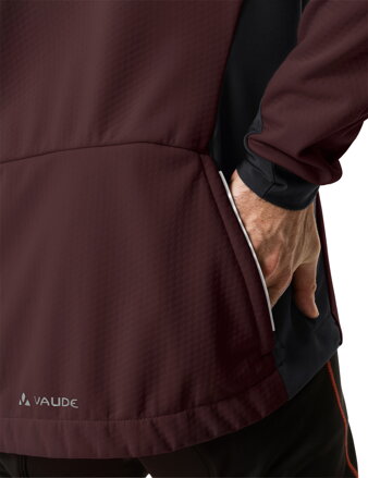 Vaude cyklistická bunda Kuro Softshell, pánska, dark oak
