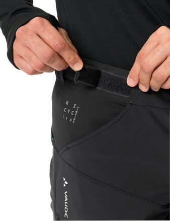Vaude cyklistické nohavice Qimsa Softshell II, pánske, black/black