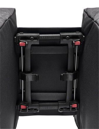 Vaude dvojitá taška na nosič TwinZipper (UniKlip 2), black