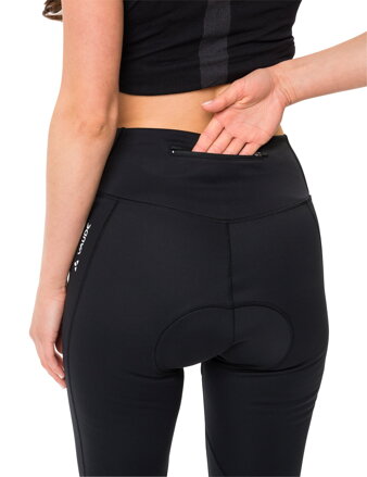 Vaude cyklistické nohavice Posta Warm, dámske, black