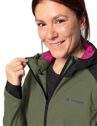 Vaude cyklistická bunda Qimsa Softshell, dámska, cedar wood