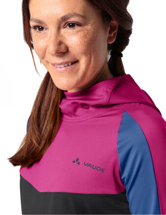 Vaude cyklistický dres Qimsa LS Shirt II, dámsky, rich pink