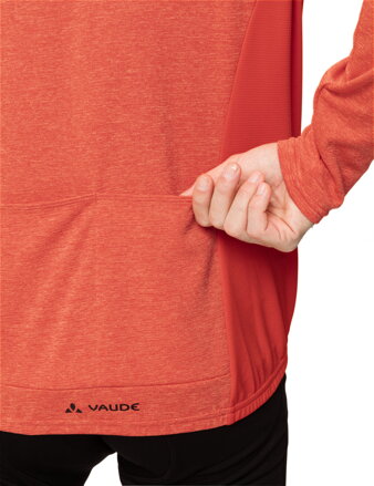 Vaude cyklistický dres Matera LS, pánsky, glowing red