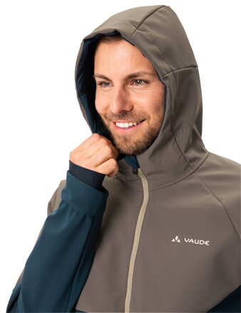 Vaude cyklistická bunda Qimsa Softshell, pánska, coconut/dark sea