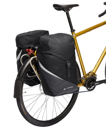 Vaude dvojitá taška na nosič TwinRoadster, black