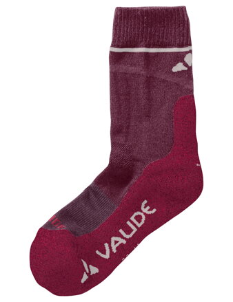 Vaude vlnené ponožky Wool Socks Short, unisex, cassis