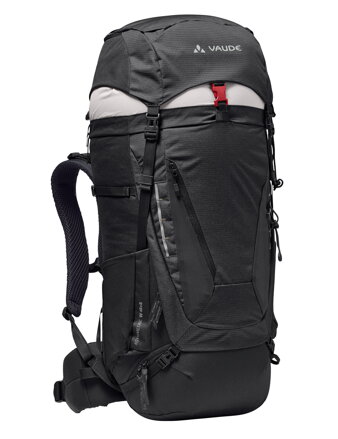 Vaude turistický batoh Asymmetric 42+8, unisex, black