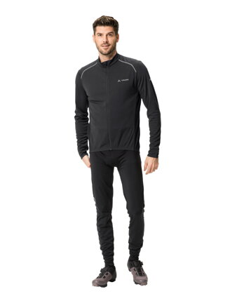 Vaude cyklistický dres Matera LS, pánsky, black