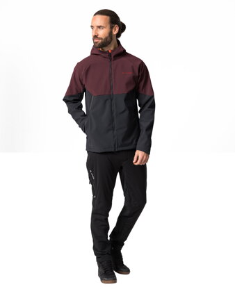 Vaude cyklistická bunda Qimsa Softshell, pánska, dark oak
