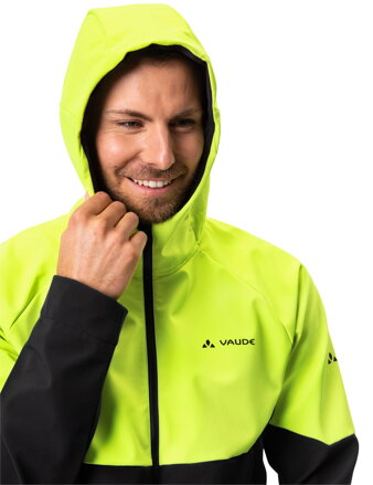 Vaude cyklistická bunda Qimsa Softshell, pánska, neon yellow