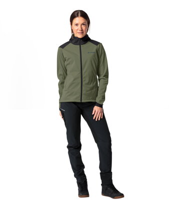 Vaude cyklistická bunda Qimsa Softshell, dámska, cedar wood