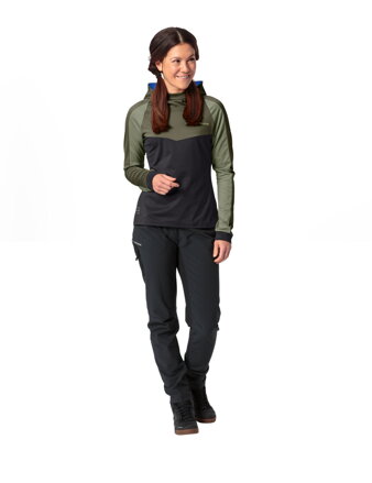 Vaude cyklistický dres Qimsa LS Shirt II, dámsky, khaki