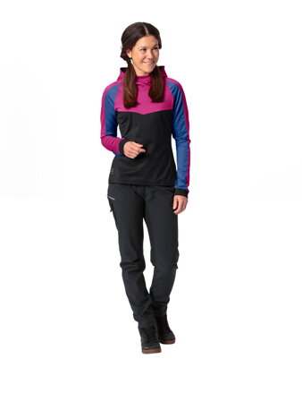 Vaude cyklistický dres Qimsa LS Shirt II, dámsky, rich pink