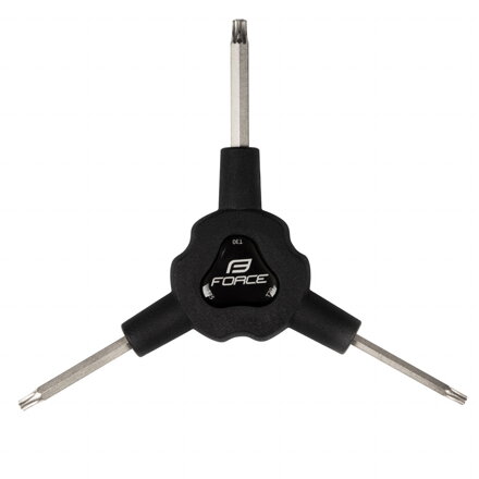 FORCE kľúč Y torx trojstranný T20/ T25/ T30, čierny FORCE kľúč Y torx trojstranný T20/ T25/ T30, čierny