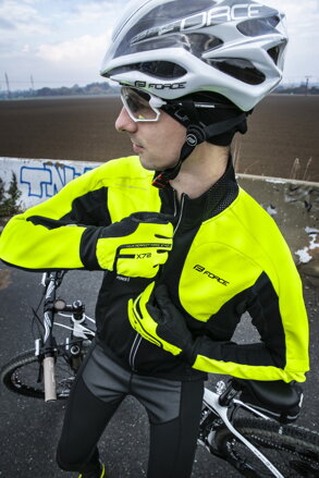 FORCE bunda X100, zimná, čierna-fluo FORCE bunda X100, zimná, čierna-fluo