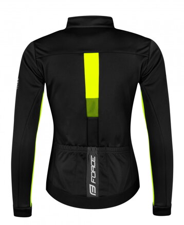 FORCE dámska bunda FROST softshell, čierno-fluo FORCE dámska bunda FROST softshell, čierno-fluo