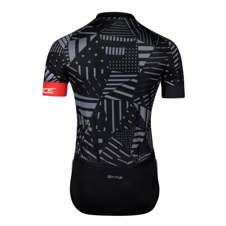 FORCE dres SHARD krátky rukáv, čierno-šedý FORCE dres SHARD krátky rukáv, čierno-šedý