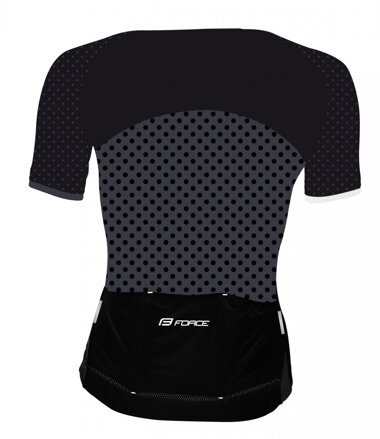 FORCE dres POINTS, krátky rukáv, čierny FORCE dres POINTS, krátky rukáv, čierny