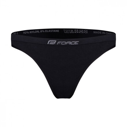 FORCE dámske spodné prádlo - brazílsky strih, 3 pack, čierne FORCE dámske spodné prádlo - brazílsky strih, 3 pack, čierne