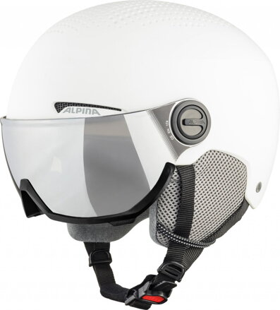 ALPINA Lyžiarska prilba ARBER VISOR biela mat ALPINA Lyžiarska prilba ARBER VISOR biela mat