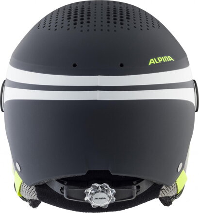 ALPINA Detská lyžiarska prilba ZUPO VISOR charcoal-neon matt 51-55 ALPINA Detská lyžiarska prilba ZUPO VISOR charcoal-neon matt 51-55
