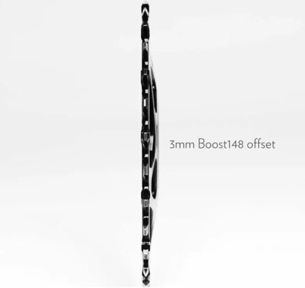 absoluteBLACK SRAM Oval Boost 148 čierny absoluteBLACK SRAM Oval Boost 148 čierny