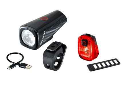 Sigma svetlo predné BUSTER 150 + svetlo zadné NYTE 10