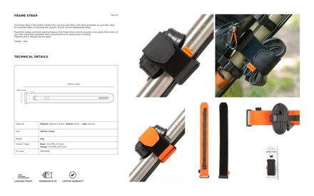 Restrap Frame Strap popruh, čierna