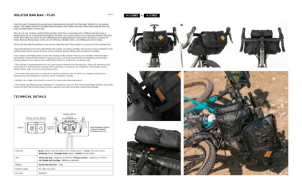 Restrap Holster Bag Plus brašňa na riadidlá 18l, čierna Restrap Holster Bag Plus brašňa na riadidlá 18l, čierna