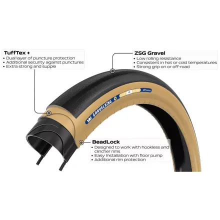 PANARACER Plášť Gravelking +, kevlar.pätka, čierno-hnedý PANARACER Plášť Gravelking +, kevlar.pätka, čierno-hnedý