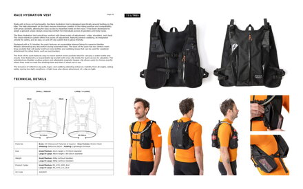 Restrap Race Hydration Vest vesta, 5.5 l, čierna