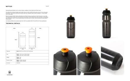 Restrap Contour fľaša, 750 ml, sivá